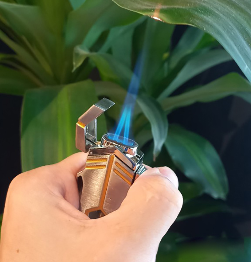 Vỏ Hột Quẹt Bật Lửa Gas COB-160 Khò 2 Tia Mạnh Mẽ Nhìn Rõ Lượng Gas - Nhiều Màu