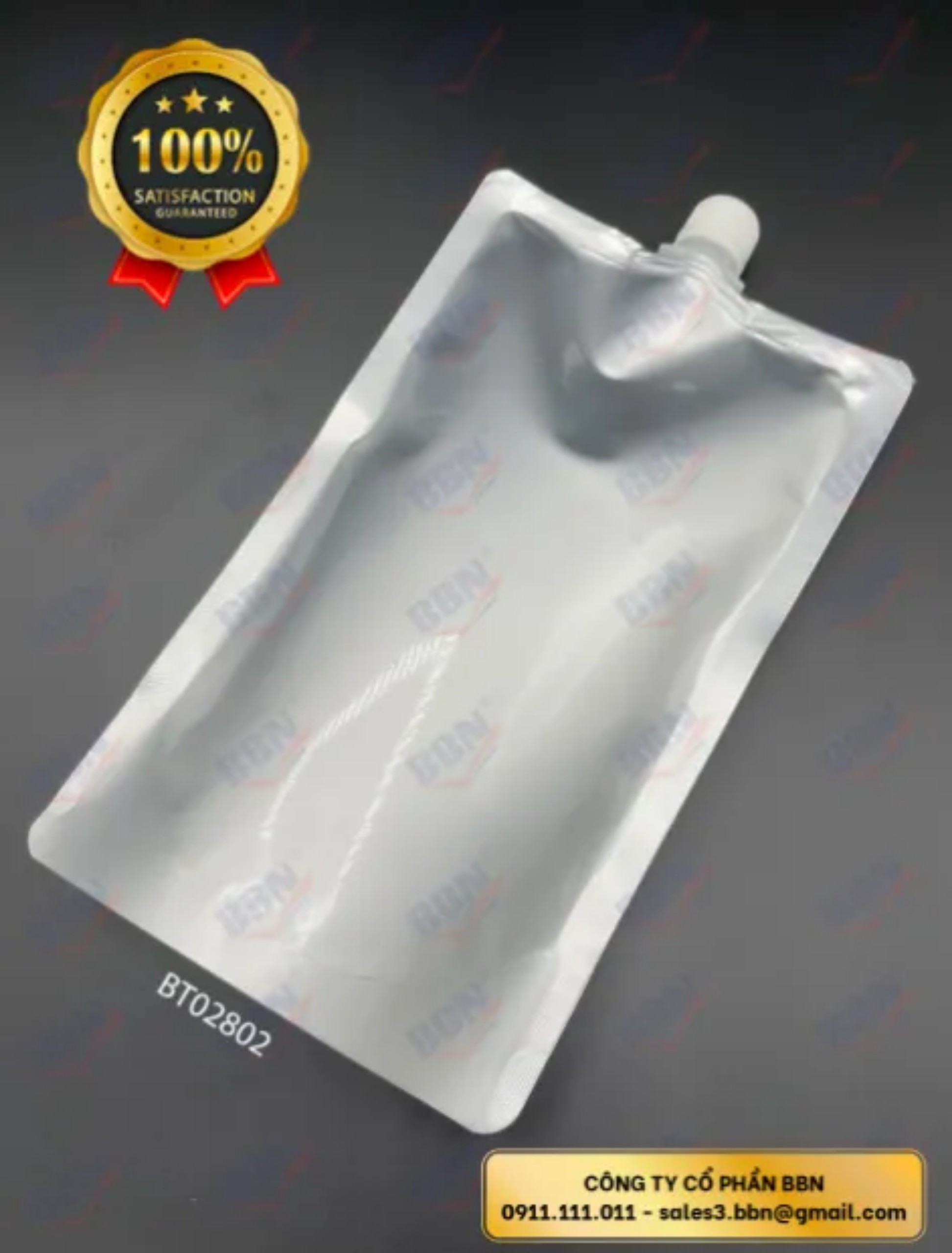Túi nhôm đáy đứng có vòi đựng chất lỏng 500ml 100 túi