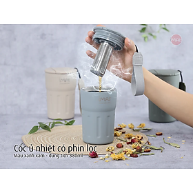 [Hàng chính hãng] Bình giữ nhiệt inox có phin lọc iMat 380ml / 500ml / 1200ml / 1500ml / 2000ml Dùng ủ, giữ nhiệt, sản phẩm làm Inox 304