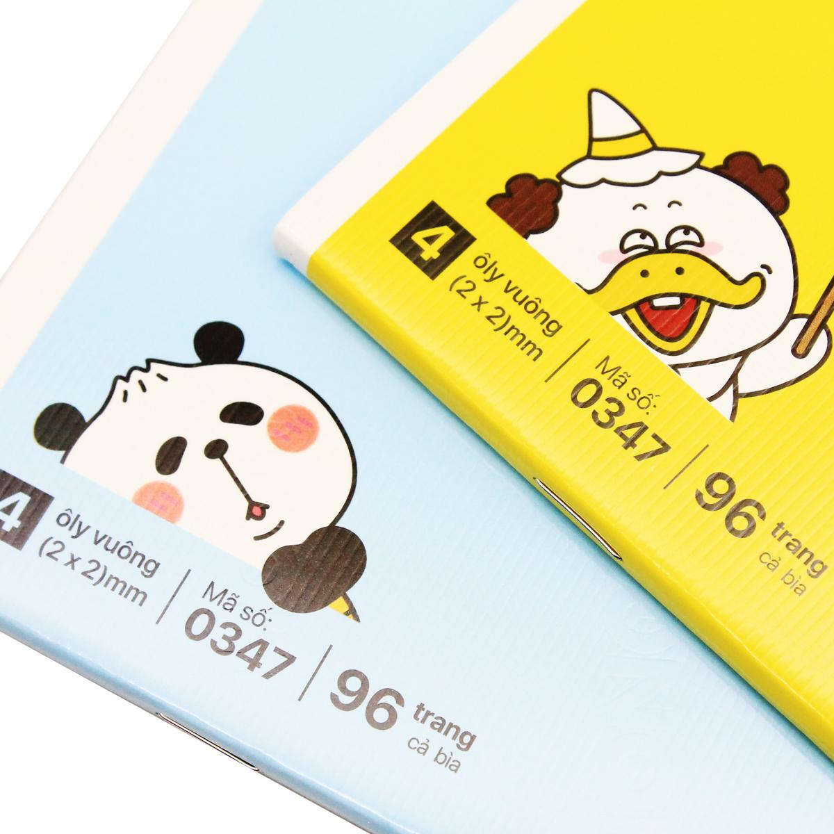 Tập Class Arkduck - 4 Ô Ly Vuông - 96 Trang 70gsm - Hồng Hà 0347 (Mẫu Bìa Giao Ngẫu Nhiên)