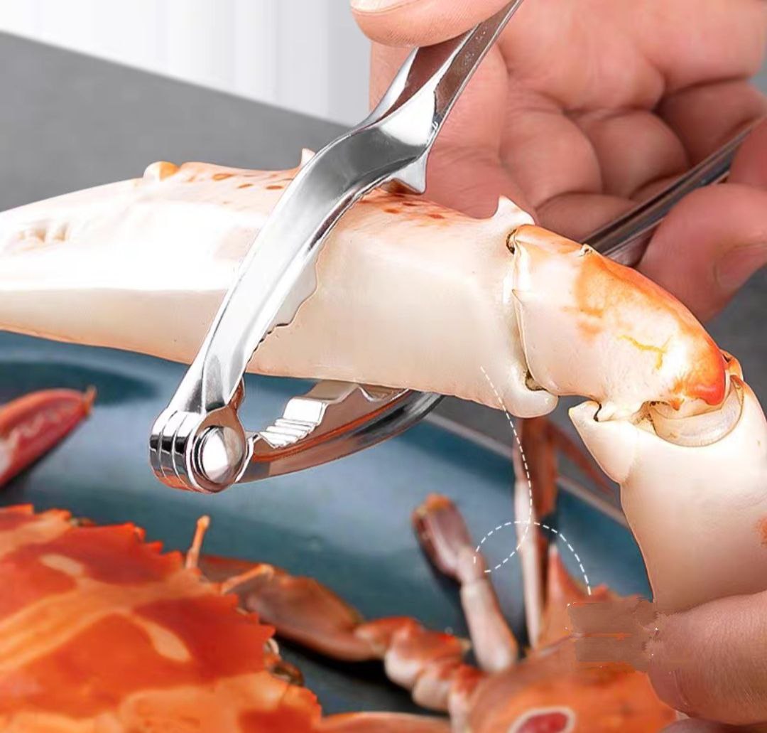 Kẹp cua Inox chuyên dùng ăn hải sản kẹp càng cua, ghẹ,tôm hùm kẹp các loại hạt trái cây cứng, dụng cụ hỗ trợ đa năng