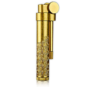 Vỏ Hột Quẹt Bật Lửa Xăng Đá Promise BNC 004Y Được Làm Bằng Đồng - Dùng Xăng Bấc Đá Cao Cấp