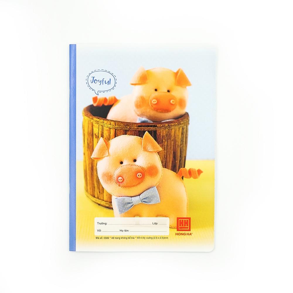 Vở 4 ô ly 48 trang Hồng Hà Joyful (0586)