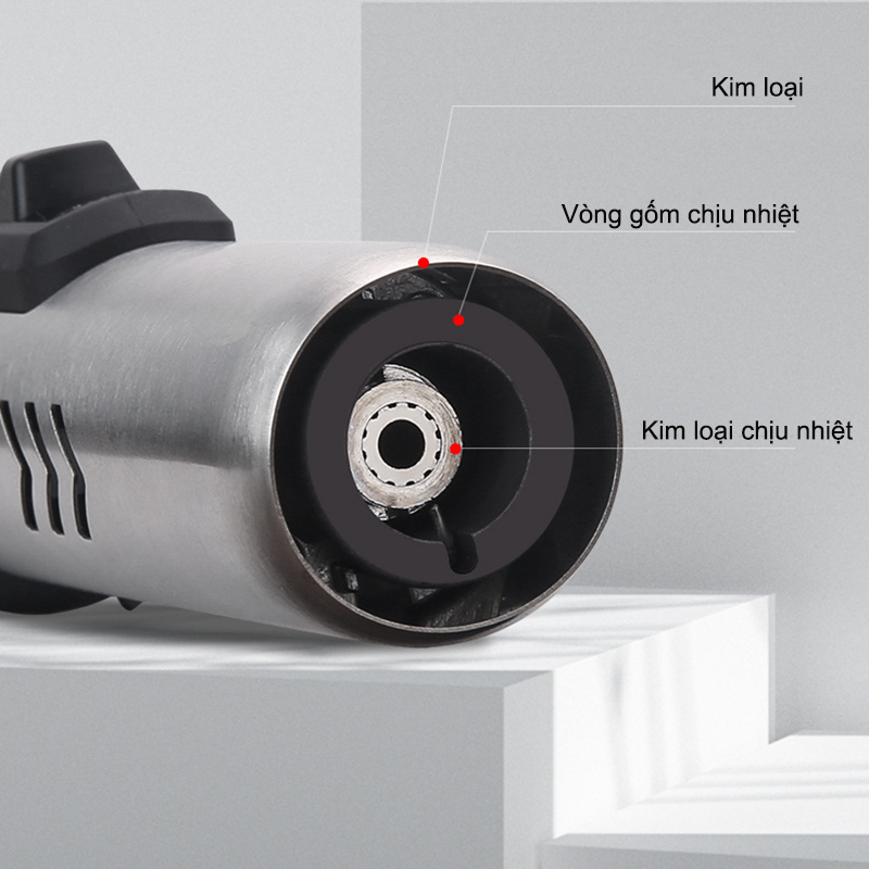 Vỏ Hột Quẹt Bật Lửa Gas BCH535 Khò 1 Tia Mạnh Mẽ - Nhiều Màu