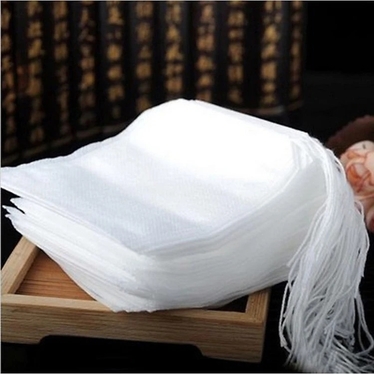 Combo 100 Túi lọc trà/ túi vải không dệt có dây rút size 5 x 7 cm - Hàng chính hãng