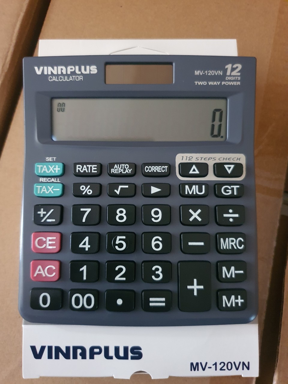 Máy Tính Văn Phòng MV-120VN Để Bàn, Tính Tiền Tiện Lợi, Hàng Chính Hãng, Bảo Hành 2 Năm