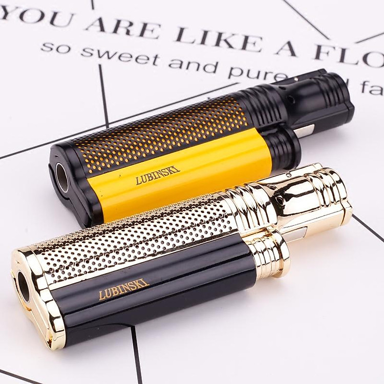 Vỏ Hột Quẹt Bật Lửa Khò 1 Tia lubinski SK26 Thiết Kế Nhỏ Gọn Độc Lạ Lửa Khò Mạnh Mẽ - Dùng Gas Cao Cấp