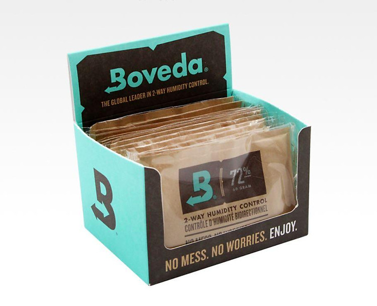 Túi dung dịch giữ ẩm ci ga Boveda điều khiển độ ẩm 2 chiều cực tốt 72%-60 gram