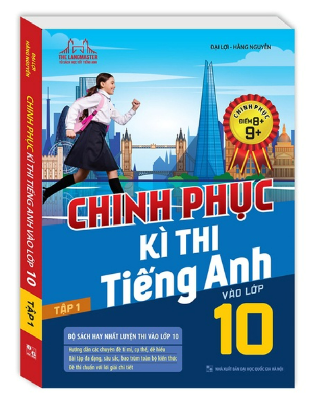 Sách - Combo Chinh Phục Kì Thi Tiếng Anh Vào Lớp 10 Tập 1 + 2 (Chinh Phục Điểm 8+,9+)