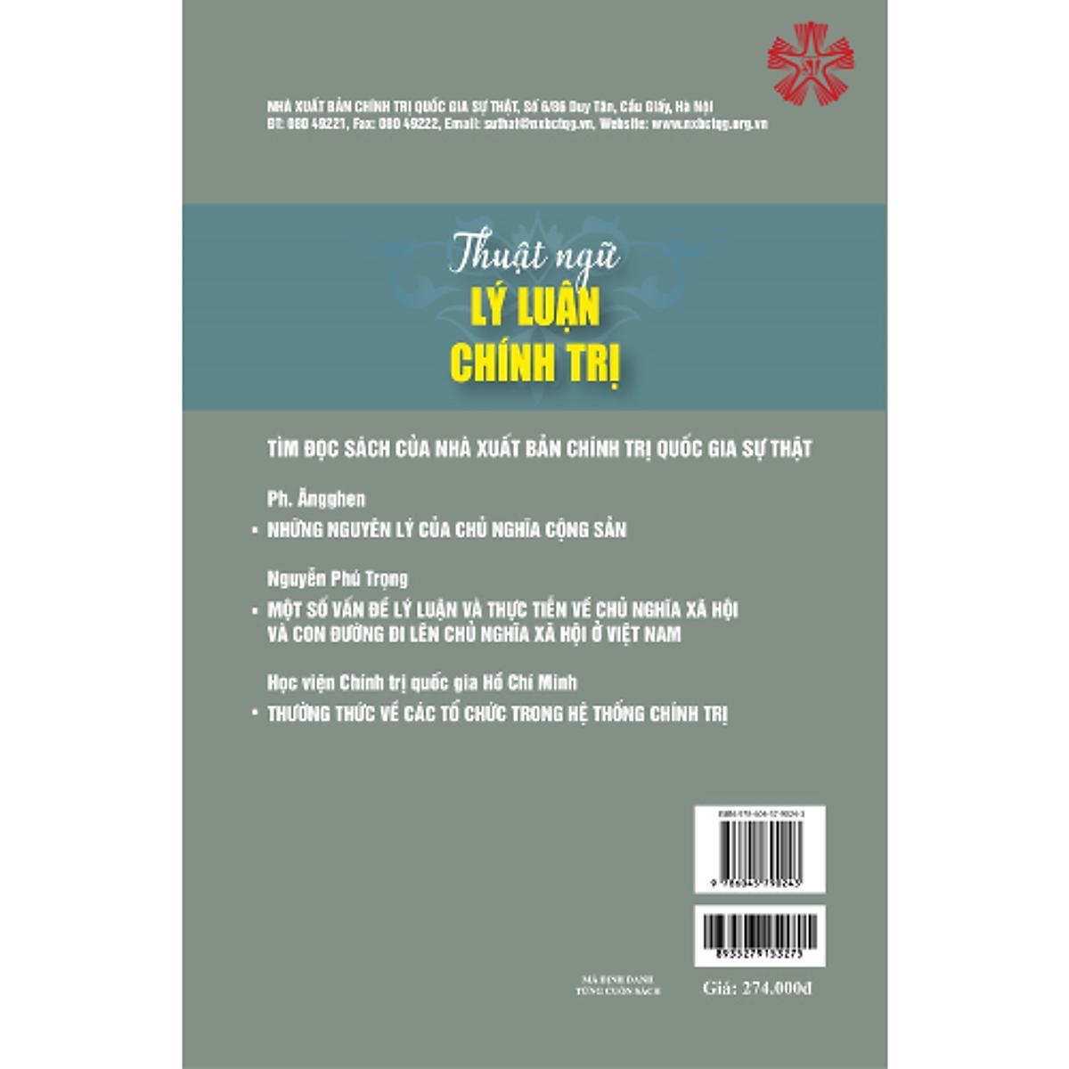 Sách - Thuật Ngữ Lý Luận Chính Trị - NXB Chính Trị Quốc Gia