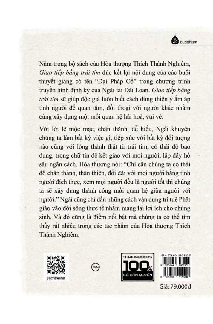 BỘ SÁCH PHẬT PHÁP ỨNG DỤNG (Giao Tiếp Bằng Trái Tim - An Lạc Từ Tâm - Cho Đời Bớt Muộn Phiền) - Hòa thượng Thích Thánh Nghiêm - (bộ 3 tập)