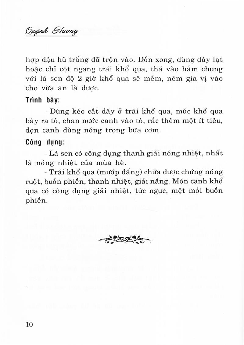 Món Chay Ngon, Bỗ Dưỡng