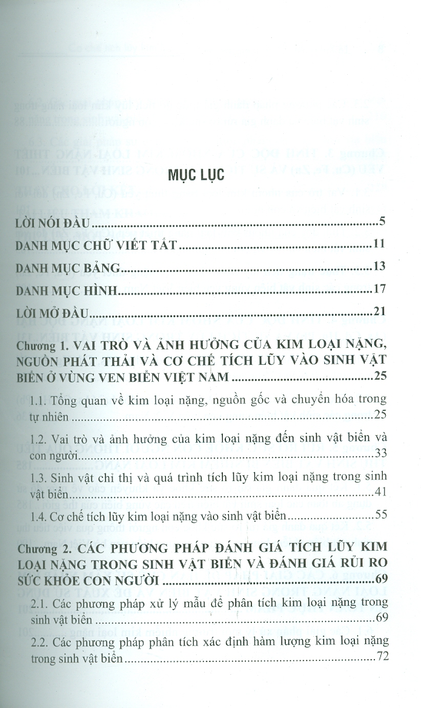Cơ Chế Tích Luỹ Kim Loại Nặng Trong Một Số Loài Sinh Vật Biển Và Giải Pháp An Toàn Thực Phẩm (Bộ Sách Chuyên Khảo Biển Và Công Nghệ Biển) (Bìa Cứng)