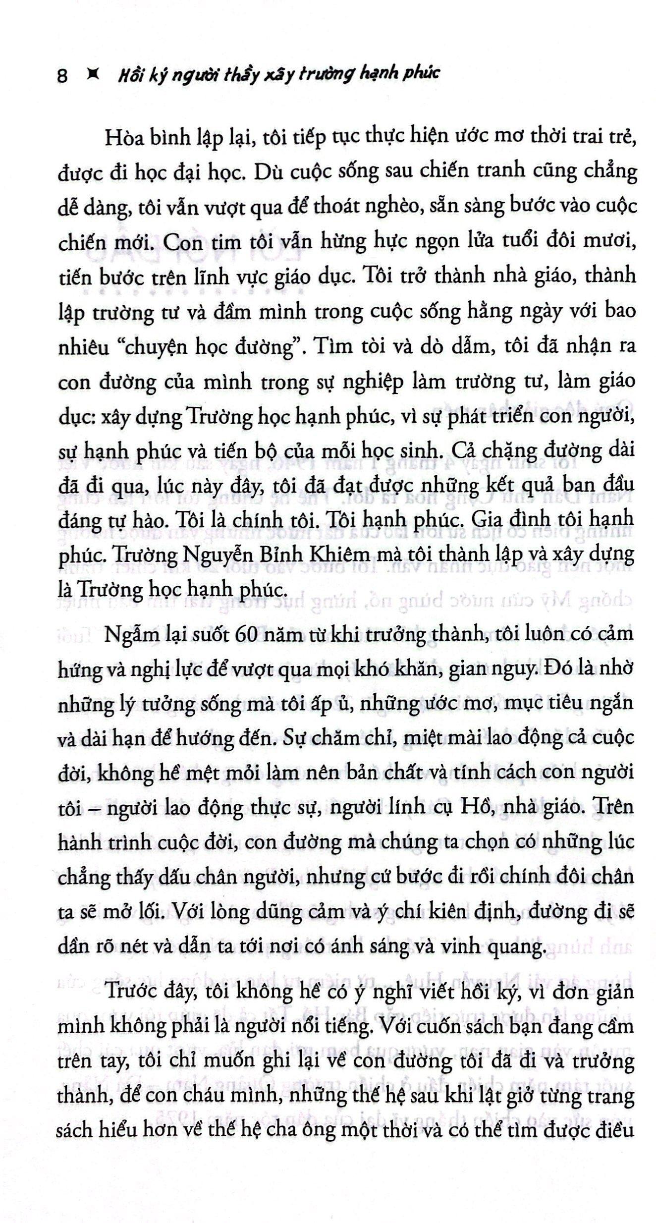 Hồi Ký Người Thầy Xây Trường Hạnh Phúc