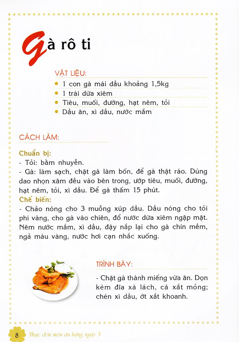 Thực Đơn Món Ăn Hàng Ngày -Tập3