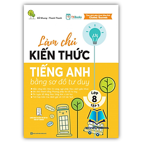Sách - Làm Chủ Kiến Thức Tiếng Anh Bằng Sơ Đồ Tư Duy Lớp 8 Tập 2 (MC)
