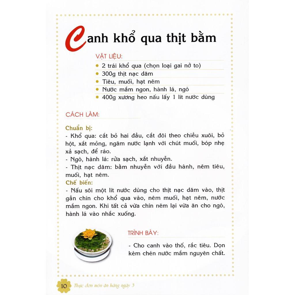 Sách - Thực Đơn Món Ăn Hàng Ngày Triệu Thị Chơi - Tập 3 - Việt Thư