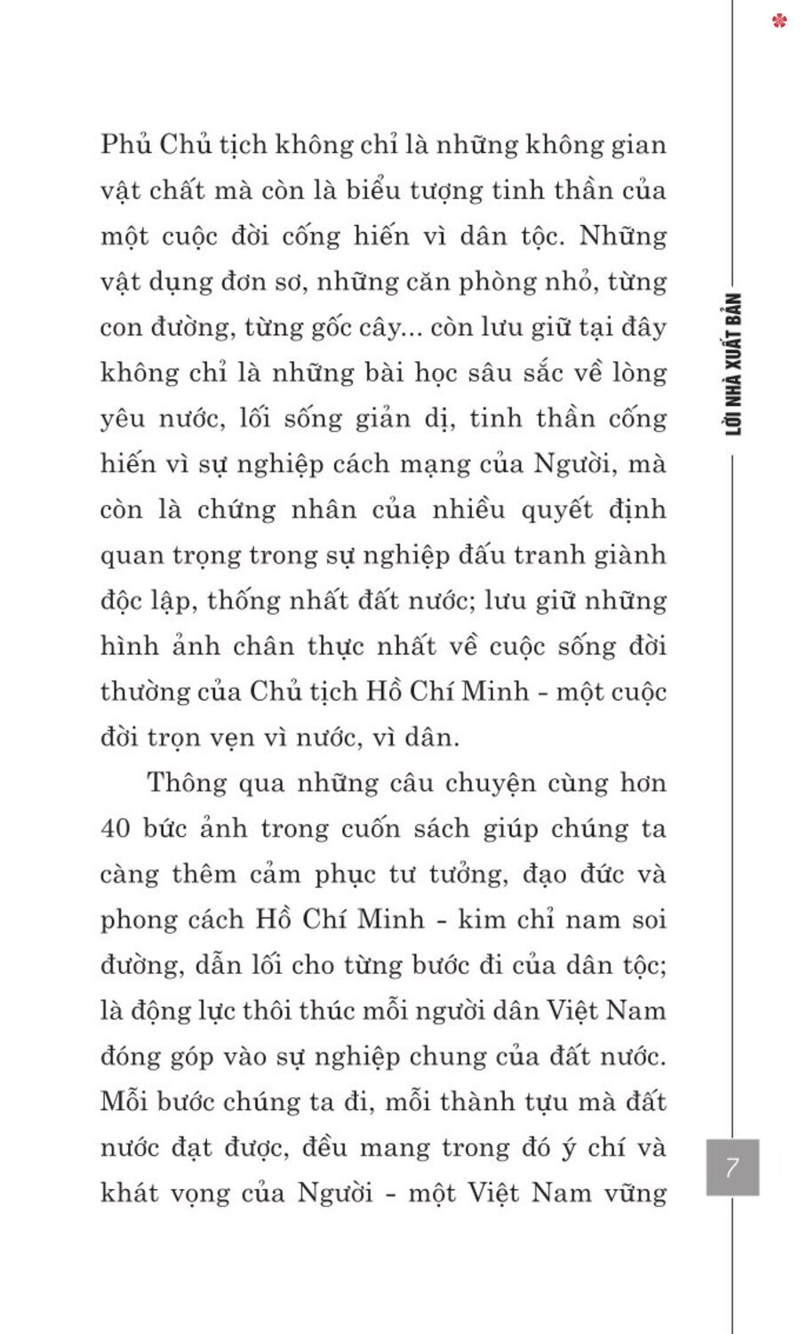 Nơi ở và làm việc của Chủ tịch Hồ Chí Minh tại Khu Phủ Chủ tịch - Hà Nội - bản in 2025