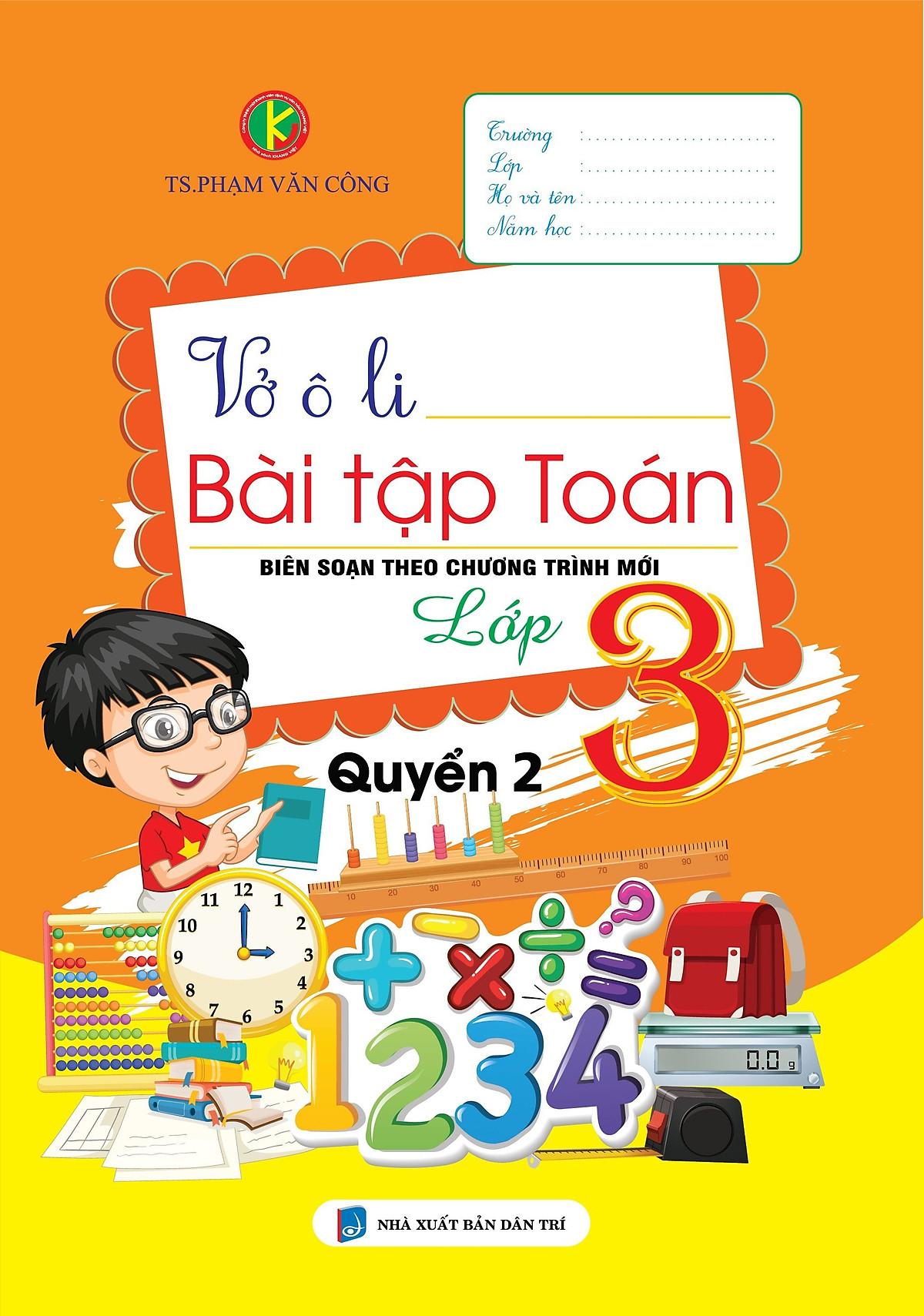 Vở Ô Li Bài Tập Toán Lớp 3 - Quyển 2