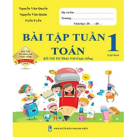 Sách - Bài Tập Tuần Toán 1 - Kết Nối Tri Thức - Tập 2 (1 cuốn)