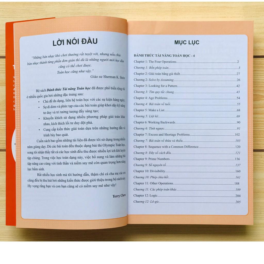 Sách Đánh Thức Tài Năng Toán Học 4, Toán Song Ngữ Singapore, Toán lớp 4, lớp 5 ( 10 - 12 tuổi )