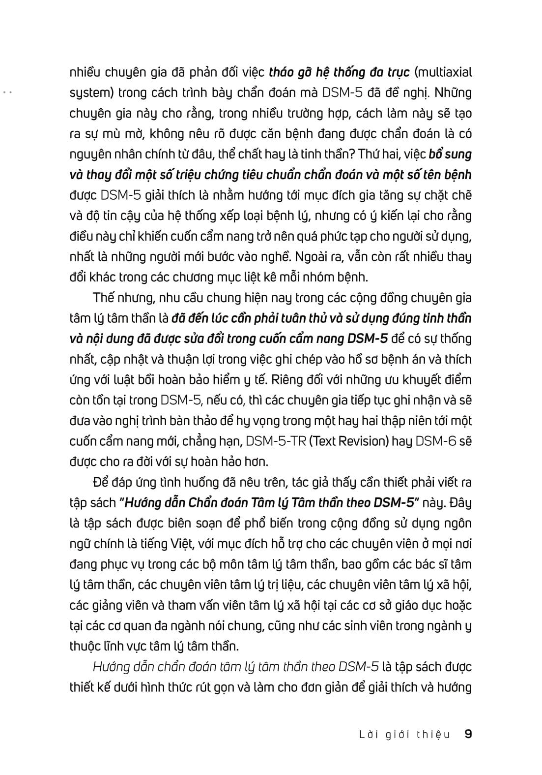 Hướng Dẫn Chẩn Đoán Tâm Lý Tâm Thần Theo DSM-5