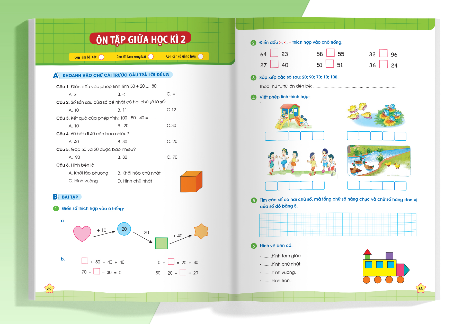 Phiếu Bài Tập Cuối Tuần Toán 1