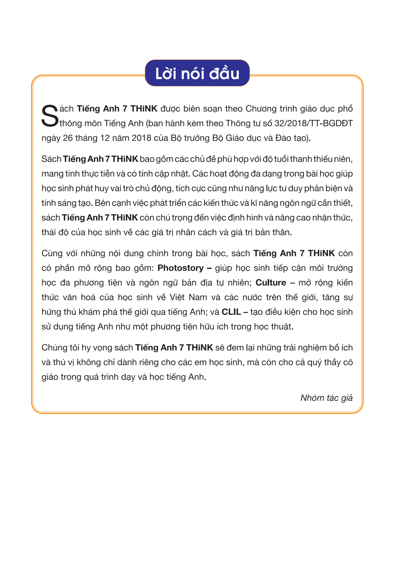 Tiếng Anh 7 Think - Student