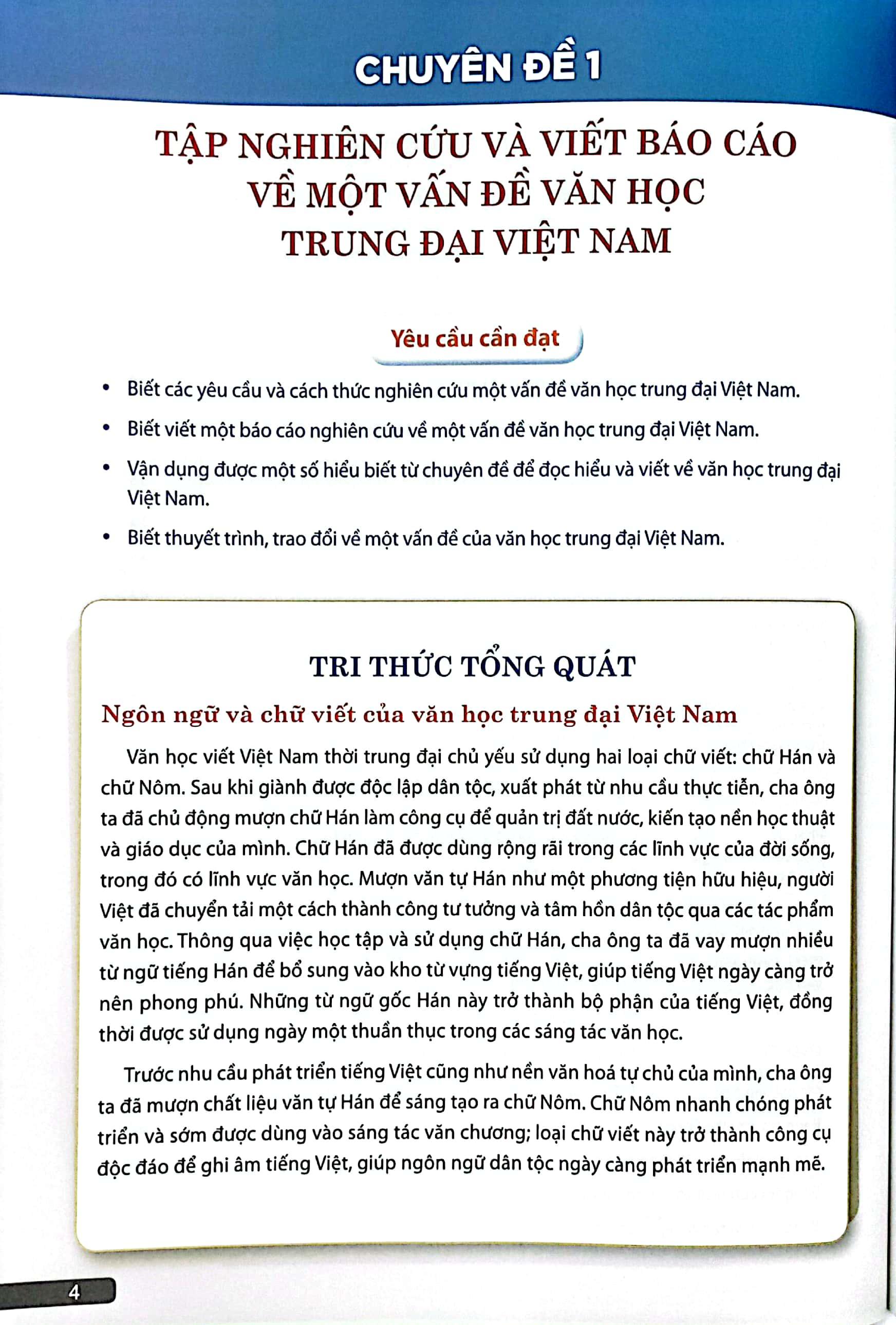 Sách Giáo Khoa Chuyên Đề Học Tập Ngữ Văn 11 (Kết Nối Tri Thức) (Chuẩn)
