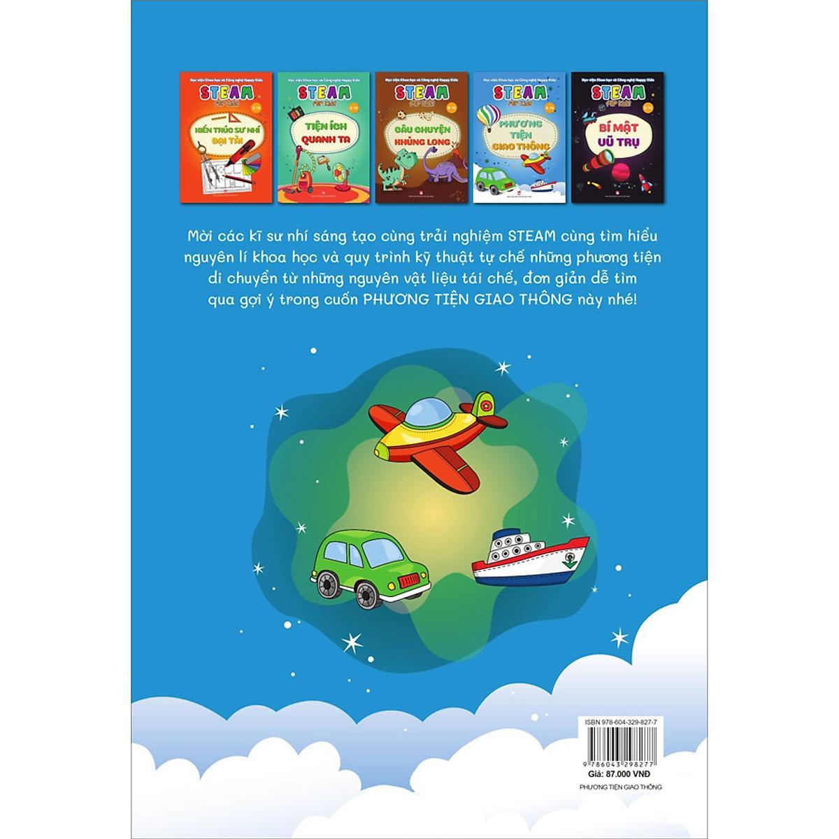 Sách - Steam For Kids - Phương Tiện Giao Thông - NXB Phụ Nữ