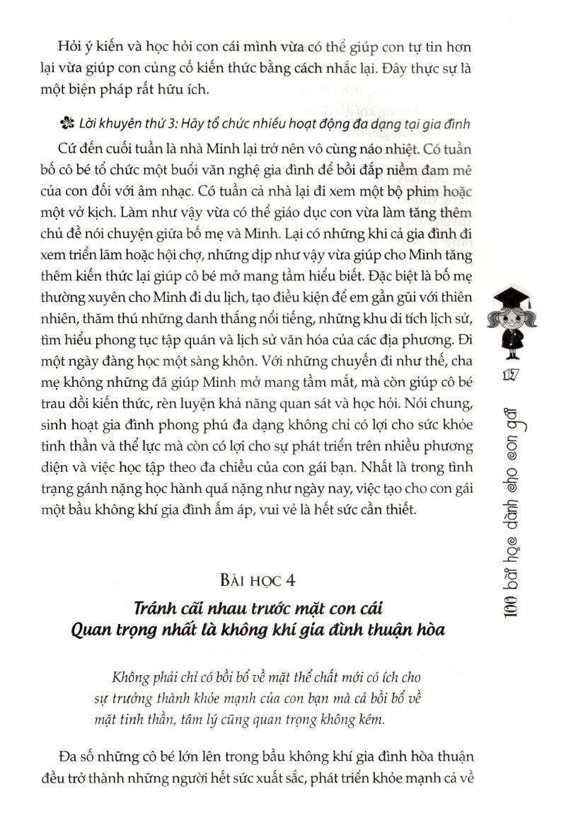 100 Bài Học Dành Cho Con Gái (Tái Bản)