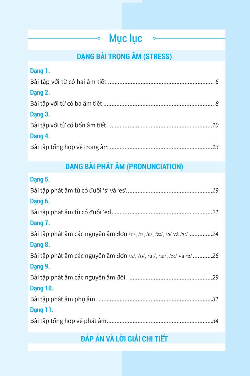 Bài Tập Phát Âm Trọng Âm Tiếng Anh - Ôn Thi Vào Lớp 10 Và 10 Chuyên
