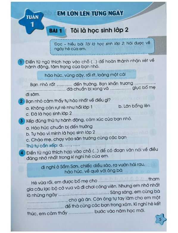 Sách - Vở bài tập - Thực hành Tiếng Việt lớp 2 tập 1 (Kết nối tri thức với cuộc sống)