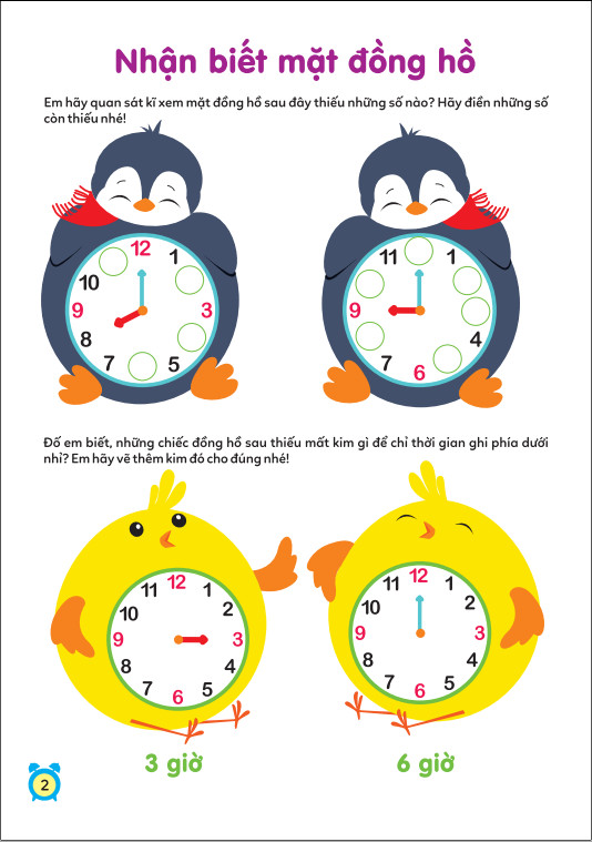 Sách - Cùng con khôn lớn: Học Xem Giờ & Học Toán ( Giai đoạn vàng để con phát triển) - ndbooks