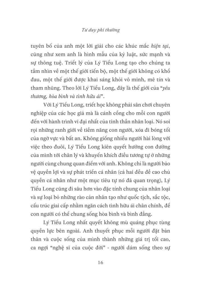 Tư Duy Phi Thường: Minh Triết Cho Đời Sống Thường Nhật
