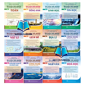 Sách - Combo 12 cuốn Ôn luyện trắc nghiệm thi tốt nghiệp trung học phổ thông