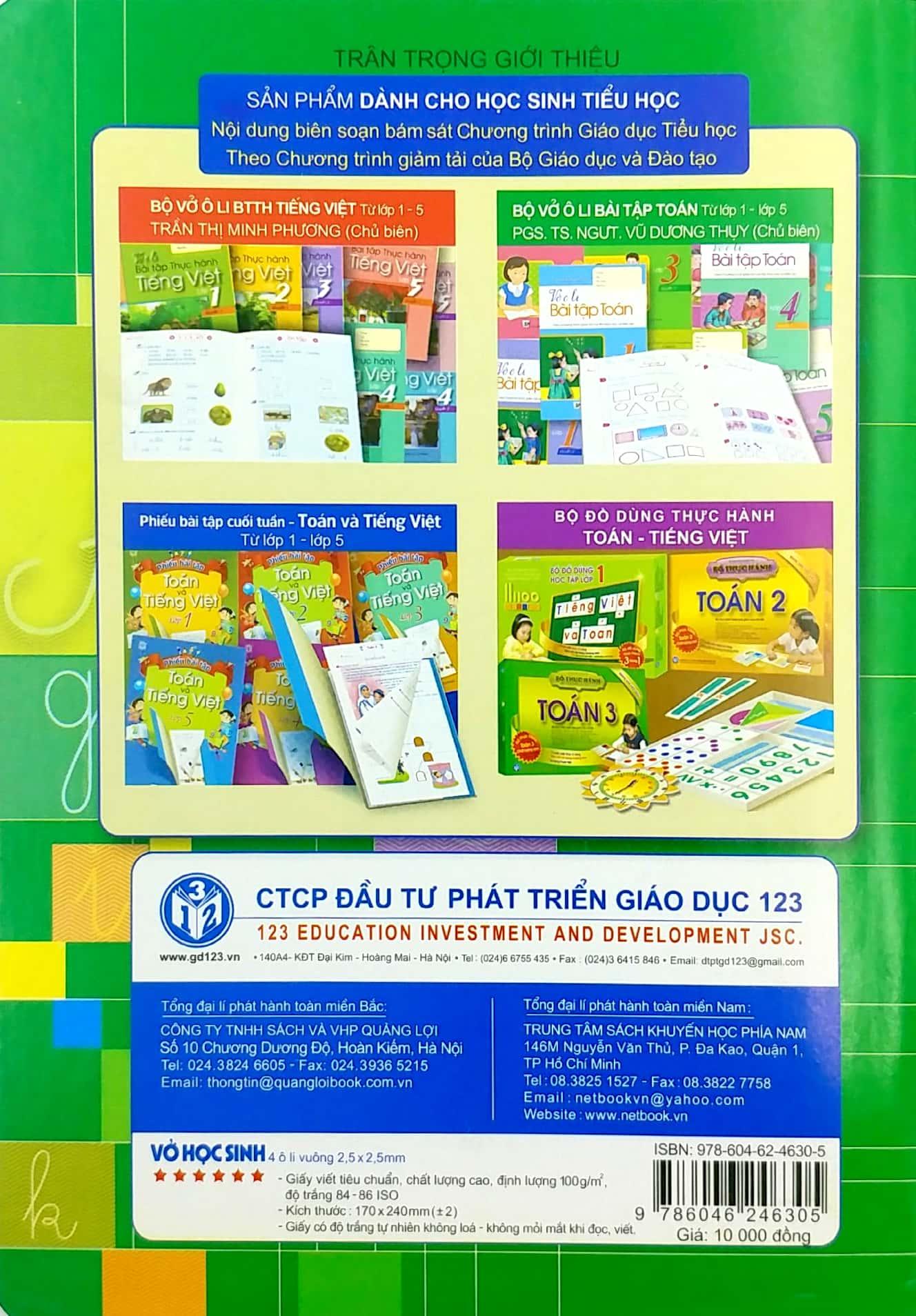 Vở Ô Li Có Mẫu Chữ 5 - Tập 2