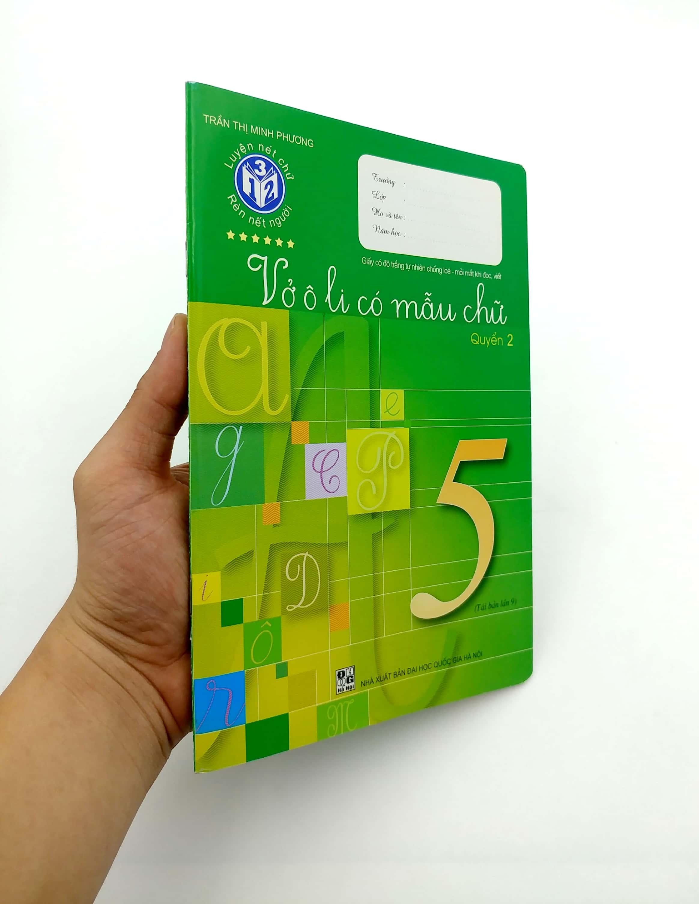 Vở Ô Li Có Mẫu Chữ 5 - Tập 2