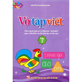 Vở Tập Viết Tập 2 - Bản Quyền