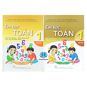 Sách - Combo Em Học Toán 1 - tập 1 + 2 (theo chương trình GDPT 2018)