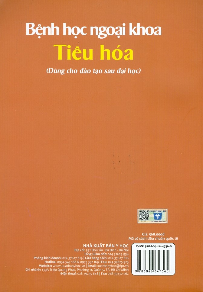Bệnh Học Ngoại Khoa Tiêu Hóa (Dùng cho đào tạo sau đại học)