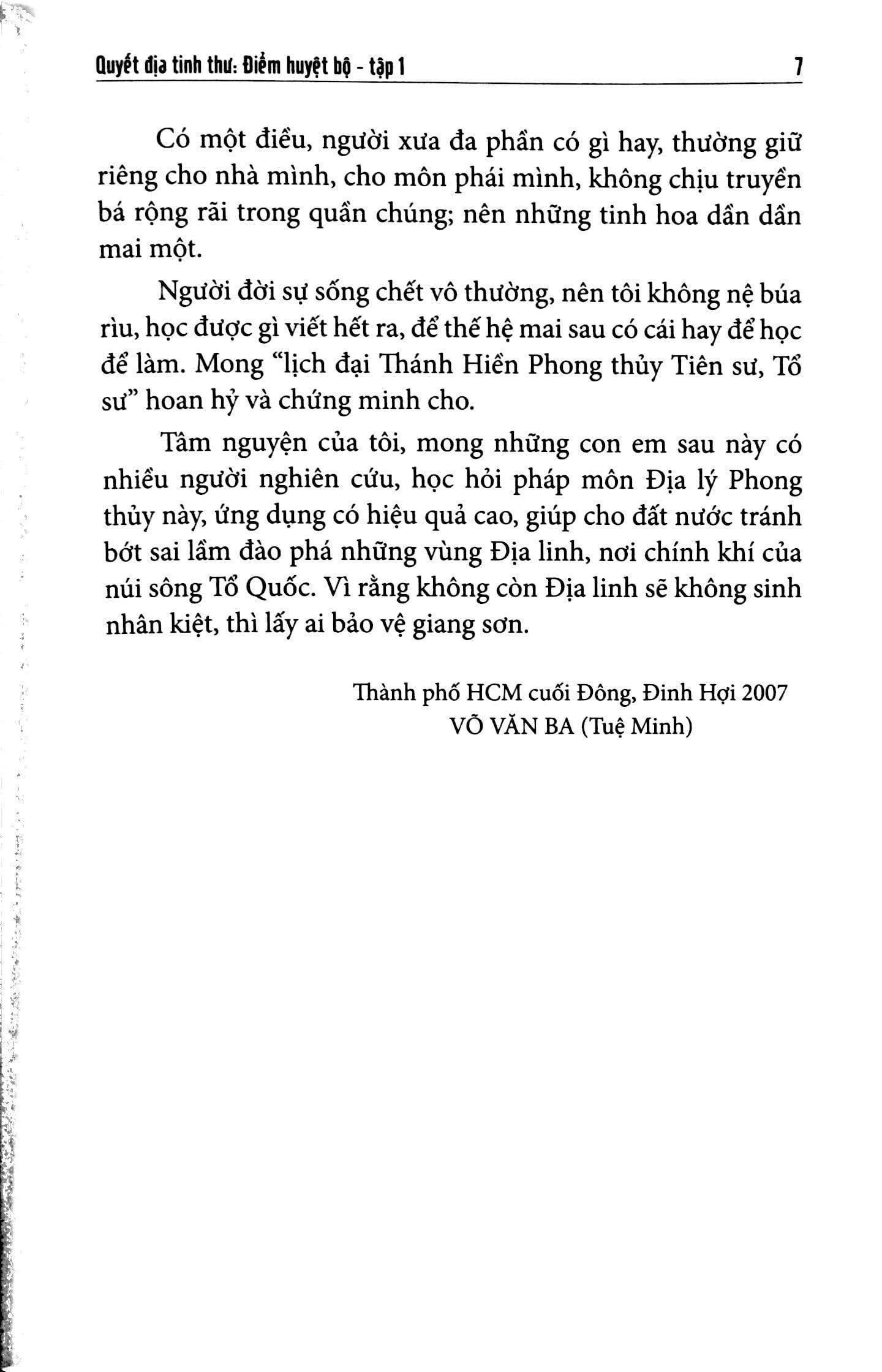 Quyết Địa Tinh Thư Điểm Huyệt Bộ - Tổng Hợp Tinh Hoa Địa Lý Phong Thủy Trân Tàng Bí Ẩn (Tập 1)