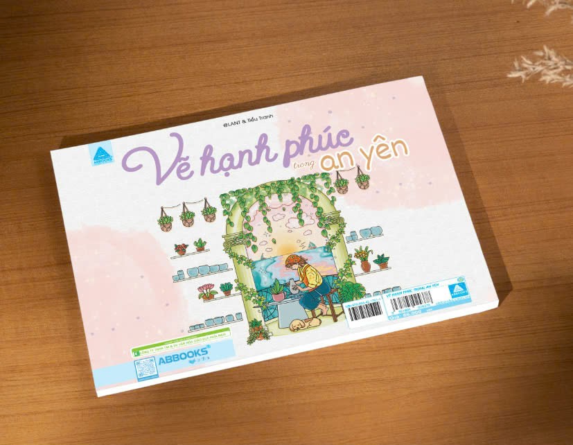 Sách Vẽ Hạnh Phúc Trong An Yên ABBOOKS - Cuốn Sách Tô Màu Lưu Giữ Thời Gian - Coloring Book