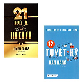 Sách - 21 Nguyên Tắc Tự Do Tài Chính + 12 Tuyệt Kỹ Bán Hàng - Combo 2 Cuốn - Brian Tracy - Thái Hà Books