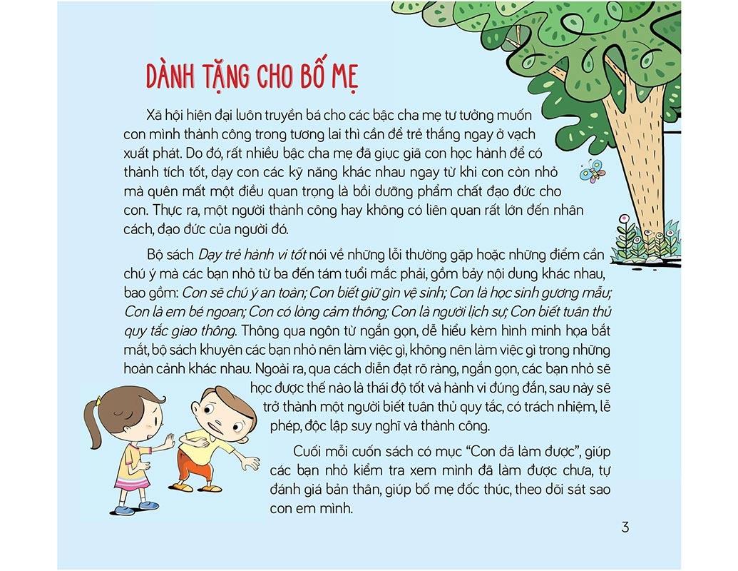 Cùng Con Trưởng Thành - Dạy Trẻ Hành Vi Tốt - Con Là Học Sinh Gương Mẫu