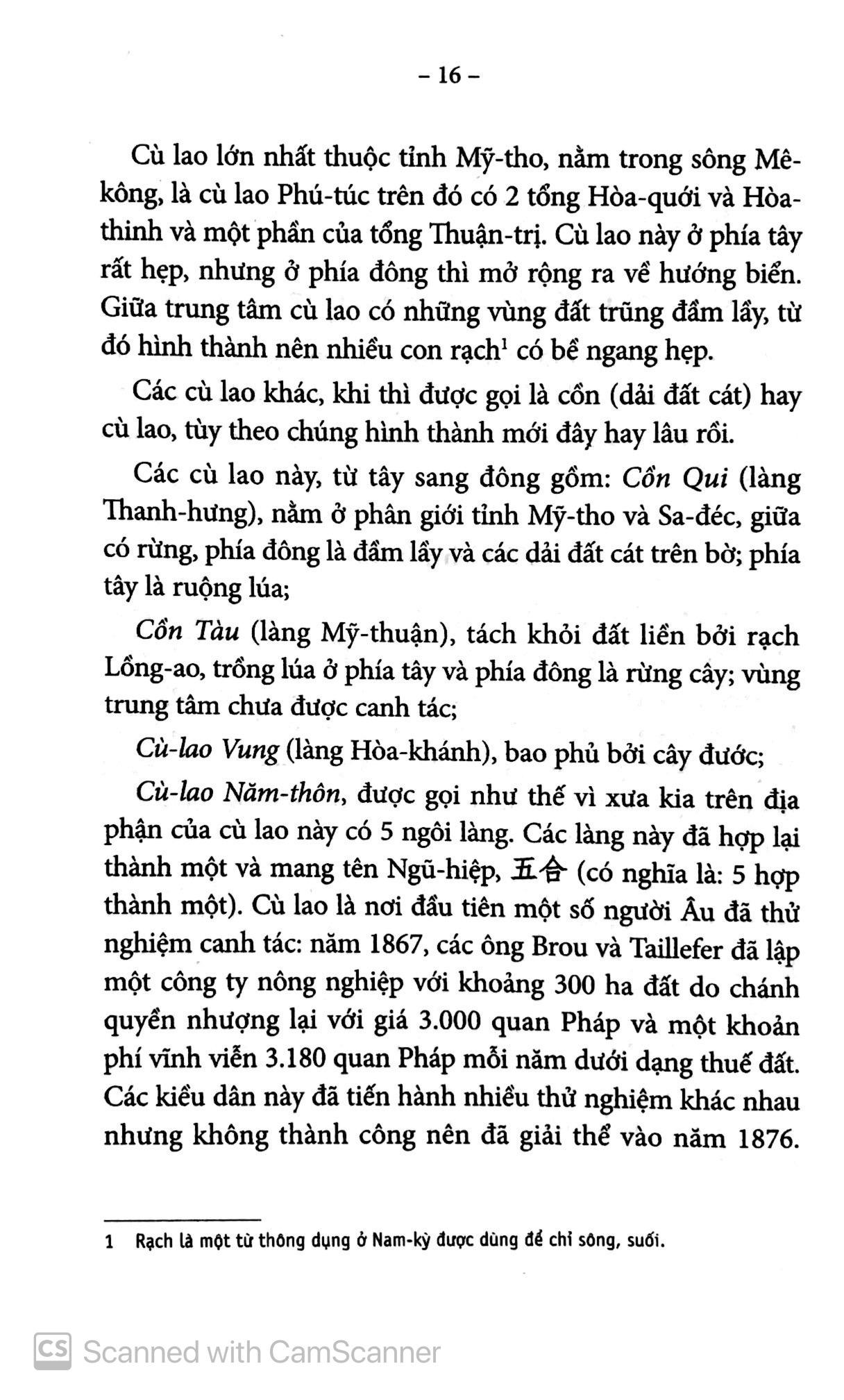 Chuyên Khảo Về Tỉnh Mỹ Tho - Địa Lý Học : TỰ NHIÊN, KINH TẾ & LỊCH SỬ NAM KỲ