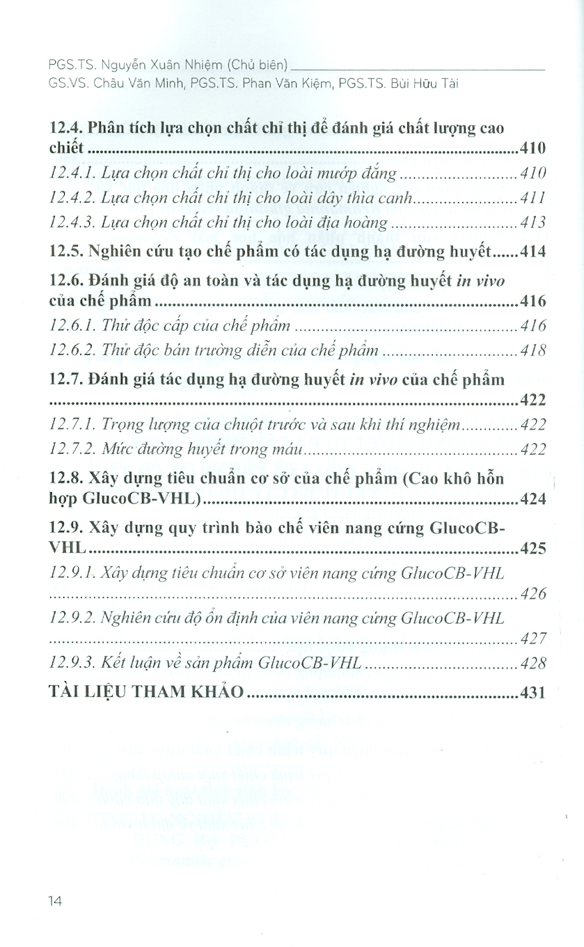 Thành Phần Hoá Học Và Tác Dụng Hạ Đường Huyêt Của Một Số Cây Thuốc Việt Nam Chọn Lọc (Bộ Sách Đại Học Và Sau Đại Học) (Bìa Cứng)