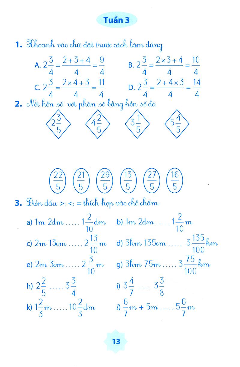 Vở Bài Tập Môn Toán Học Kì 1 (Lớp 5)
