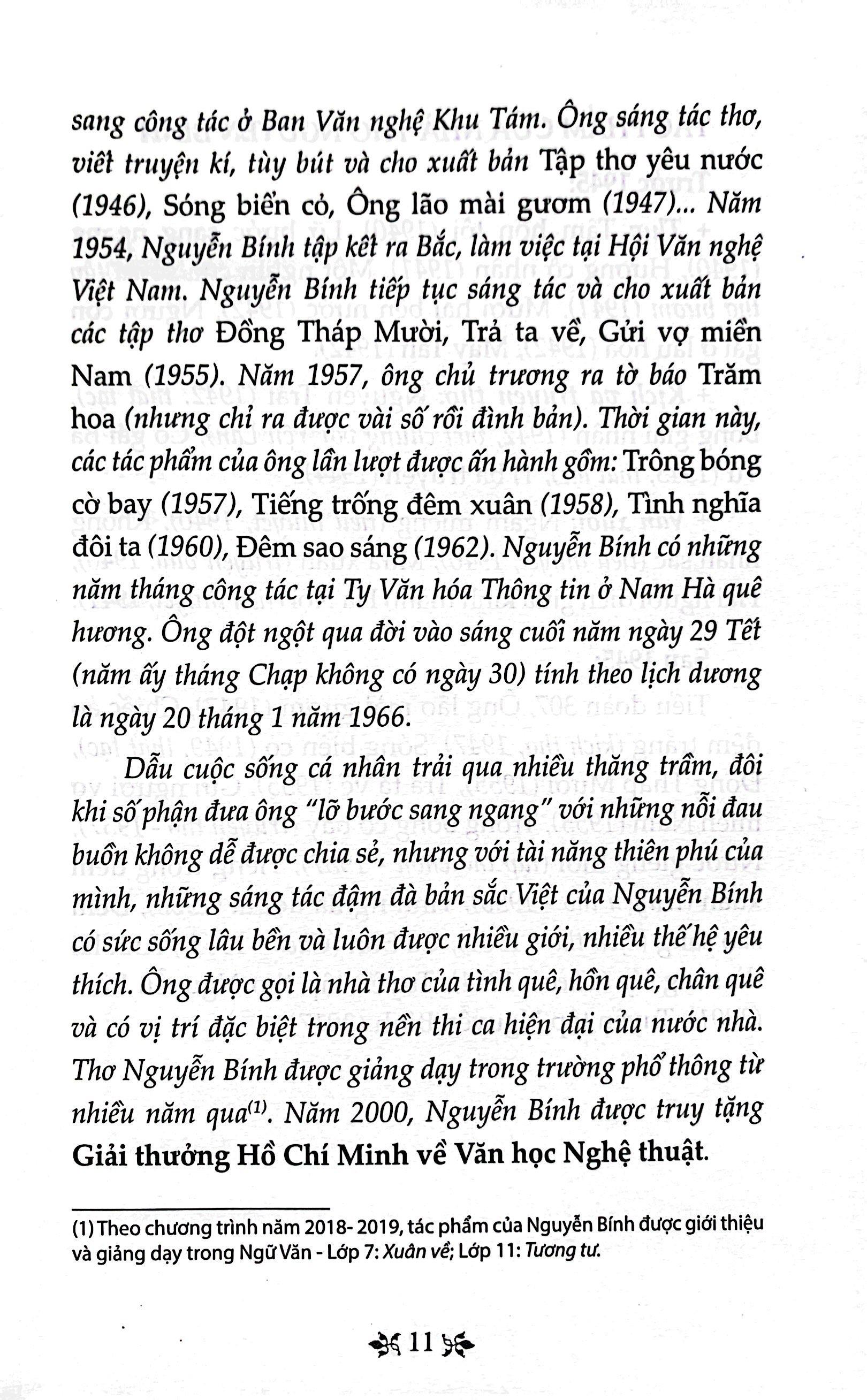 Văn Học Trong Nhà Trường: Thơ Nguyễn Bính