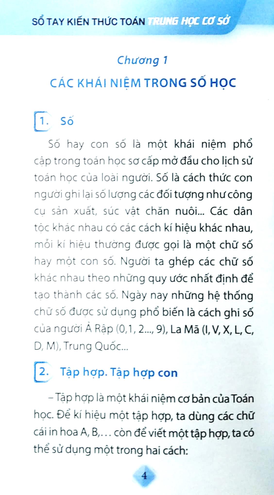 Sổ Tay Kiến Thức Toán Trung Học Cơ Sở